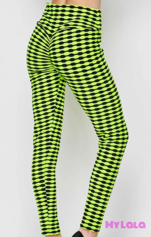 2 Toned Booty Lift (Black/Neon Yellow)