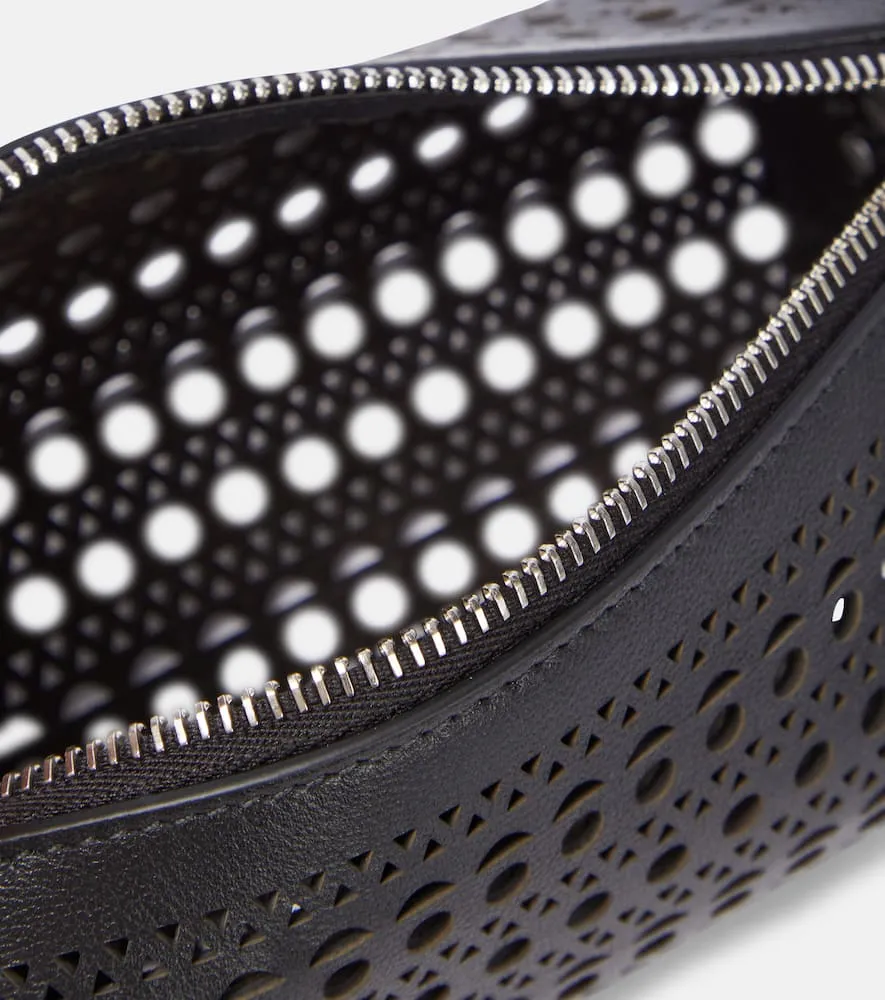 Alaia Tube perforated leather shoulder bag