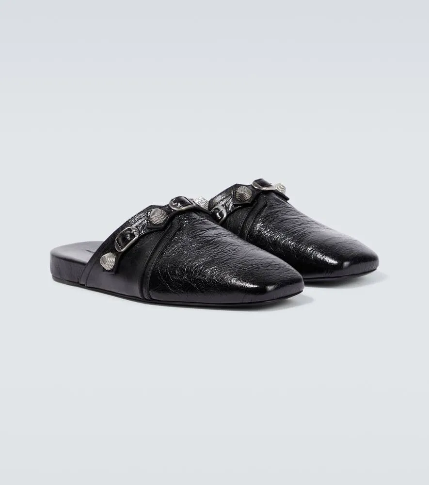 Balenciaga Cosy leather slippers