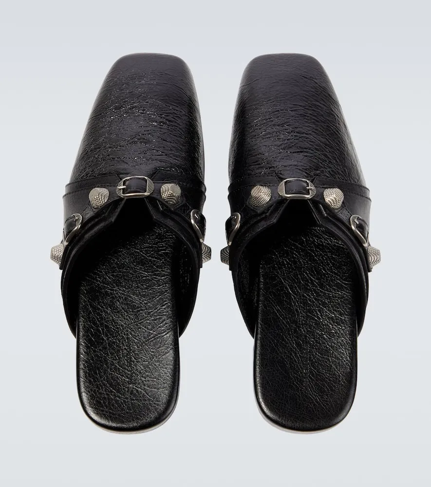 Balenciaga Cosy leather slippers