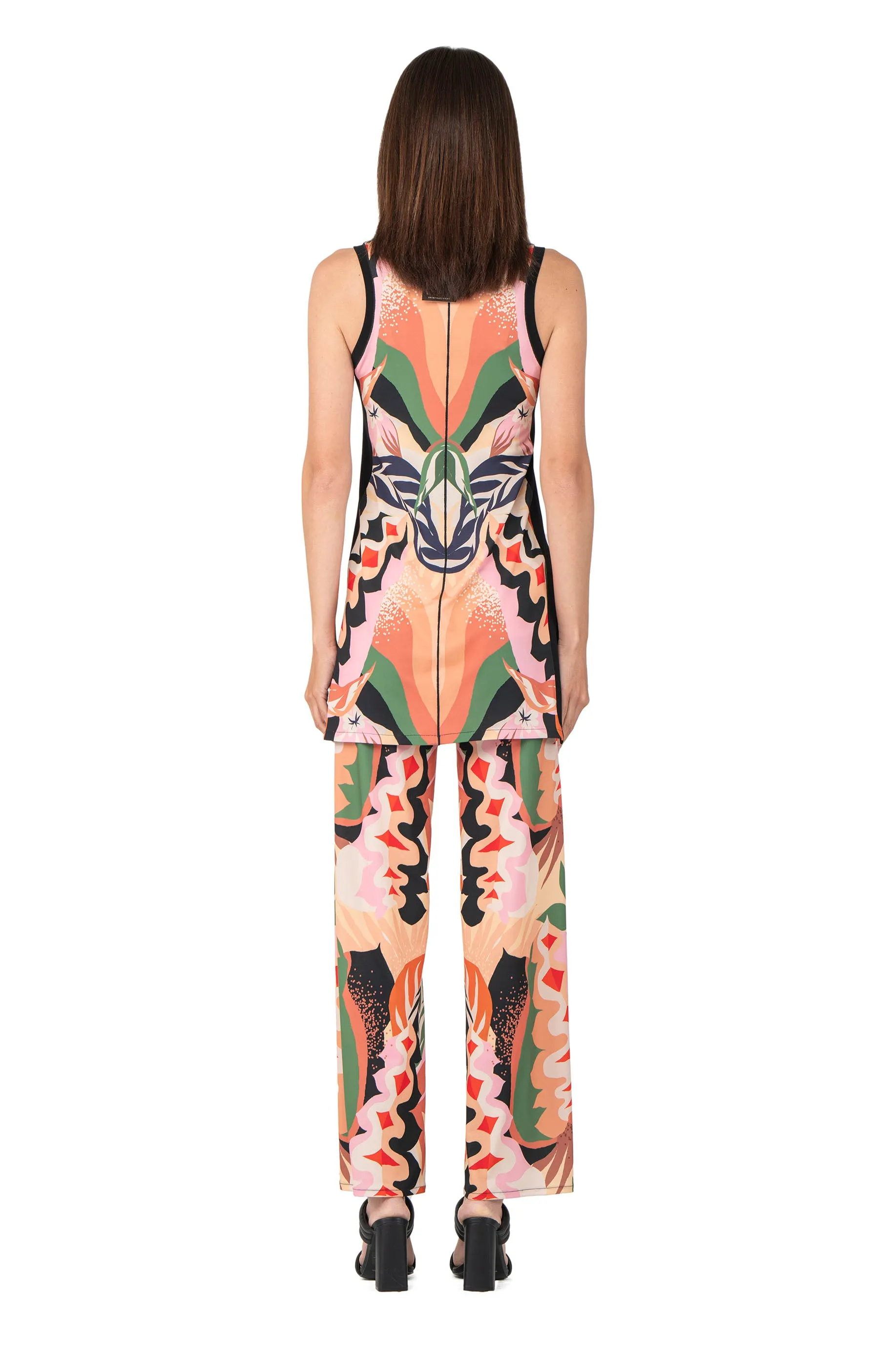 Banded Slit Long Tunic