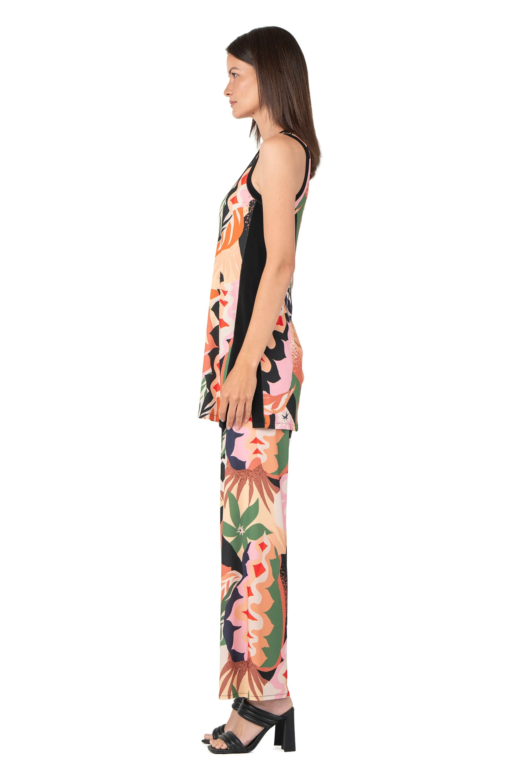 Banded Slit Long Tunic