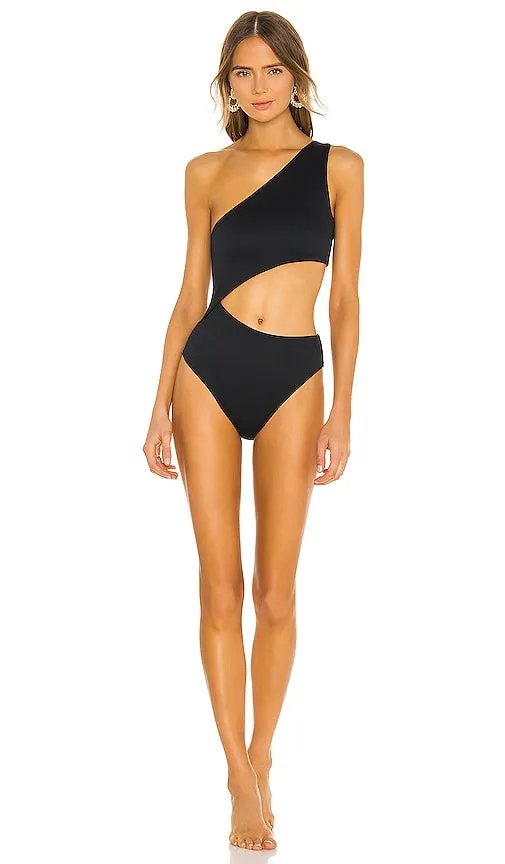 BEACH RIOT Celine One Piece in Black