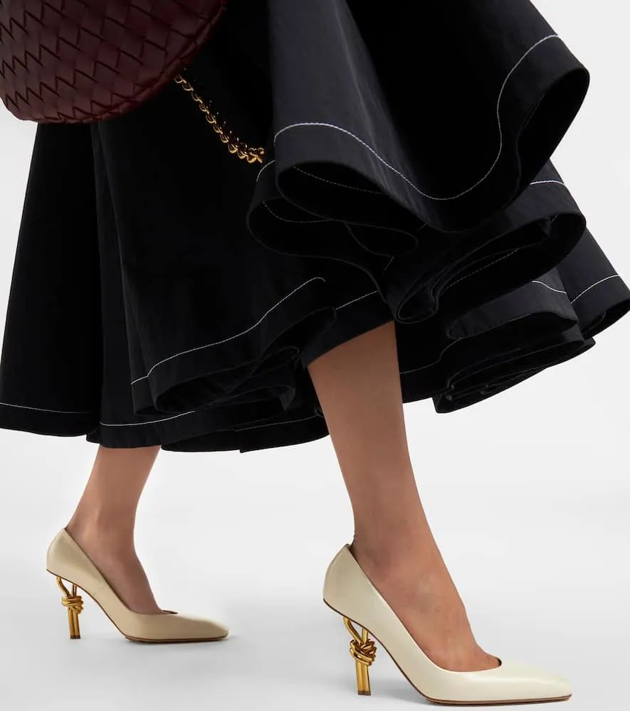 Bottega Veneta Knot leather pumps