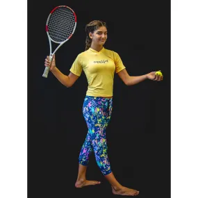 CLEAR - WOMEN'S SPLASH PAINT LEGGINGS