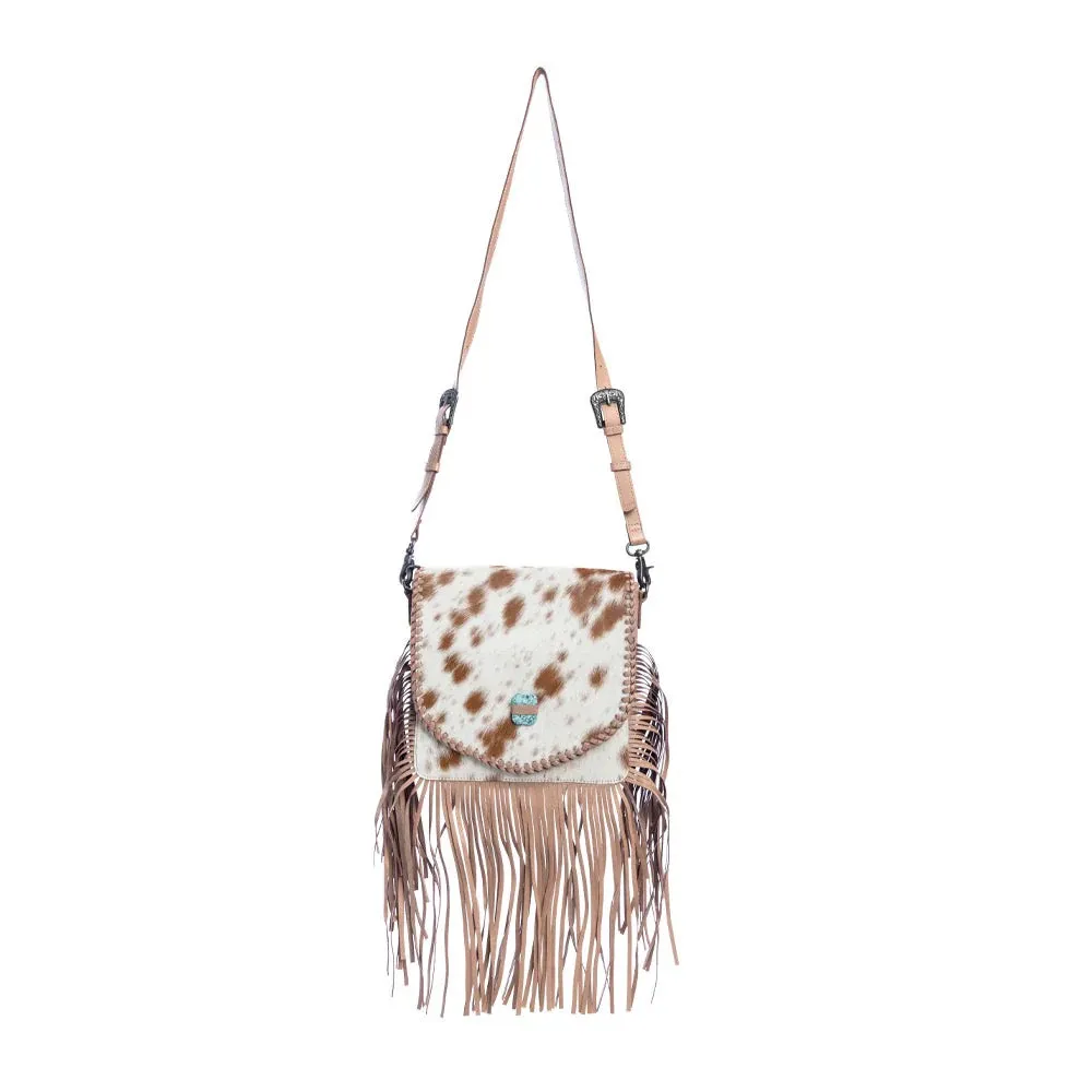 Corona Mia Leather & Hairon Crossbody Bag