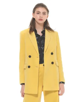 Double-breasted long jacket