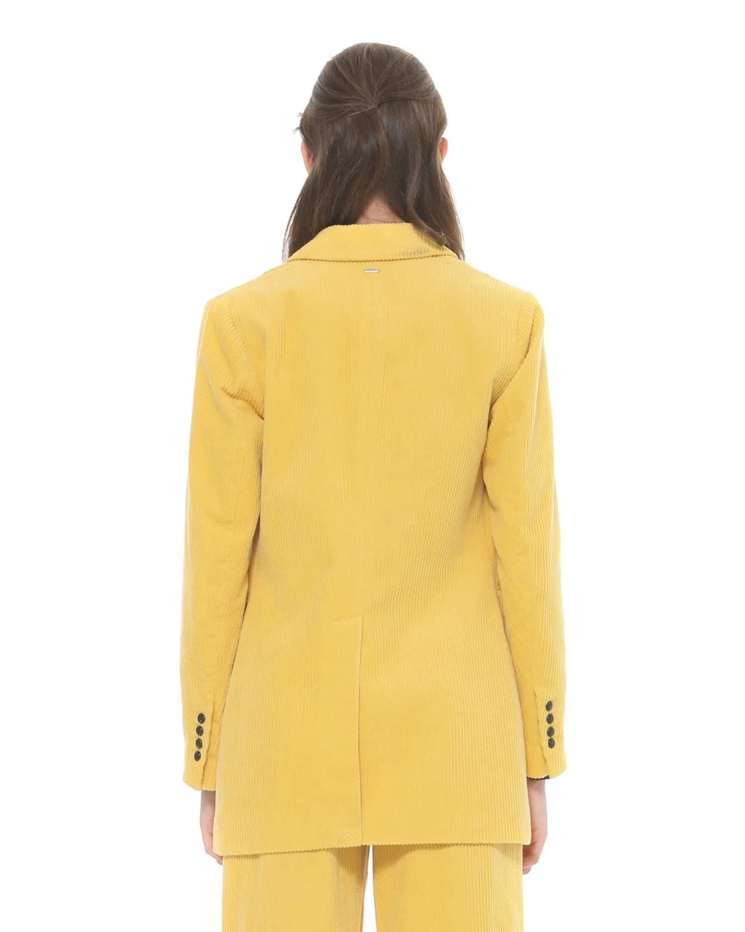 Double-breasted long jacket