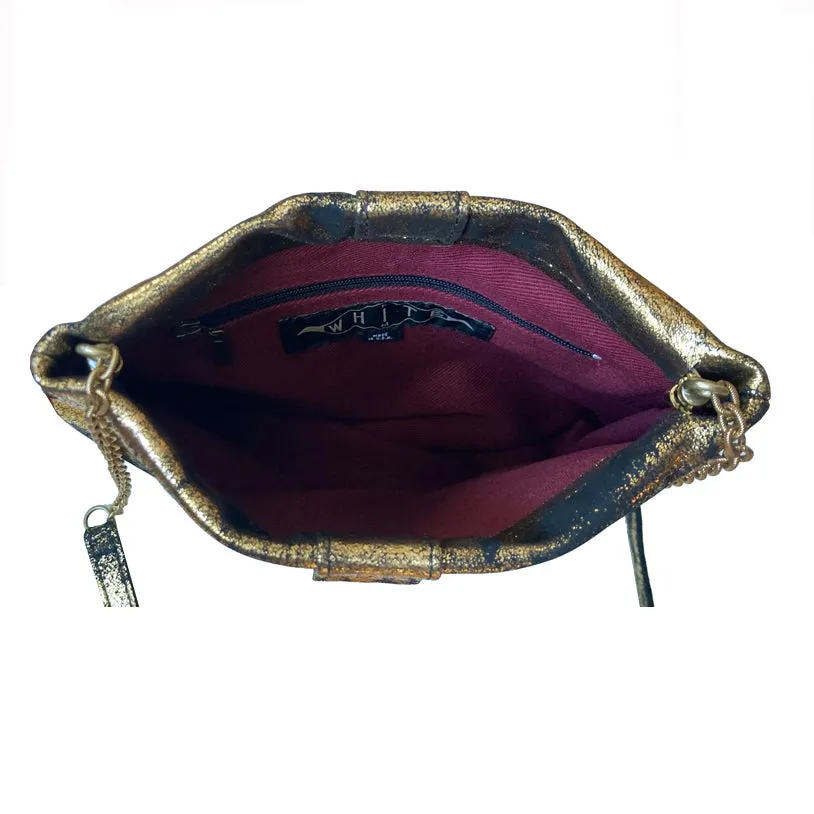 Frame Crossbody Bag - Smoky Gold Metallic