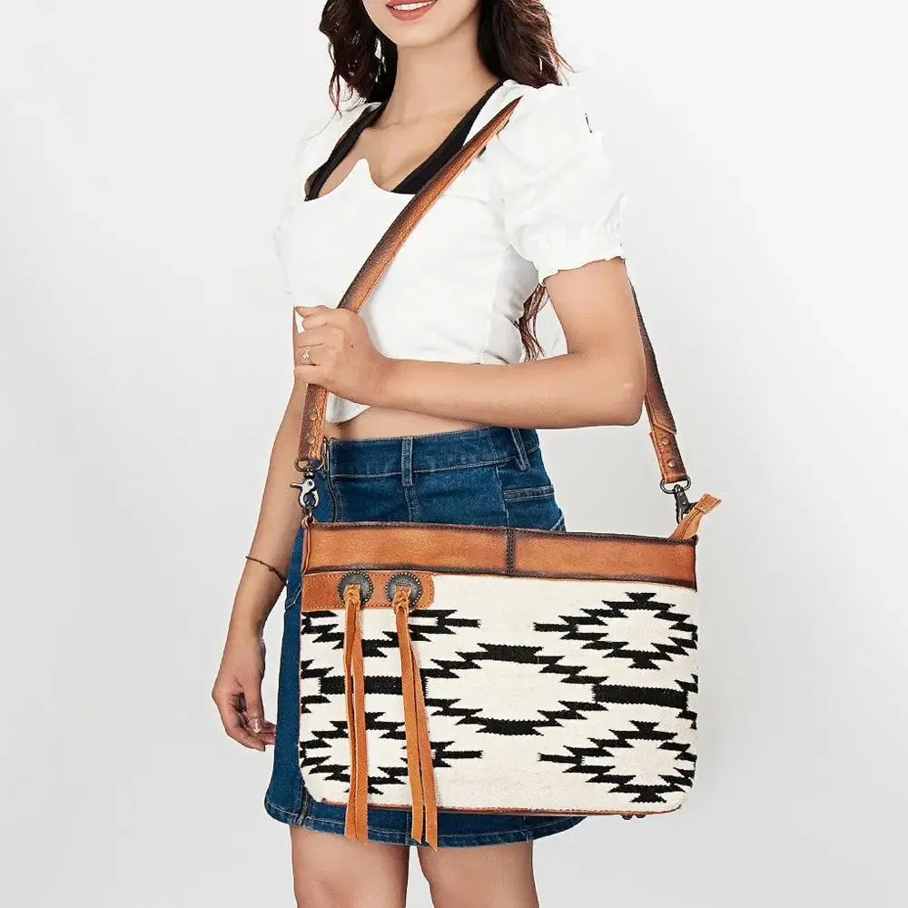 Genuine Western Leather Women's Crossbody Bag