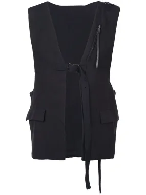 Linen Hopsack Vest