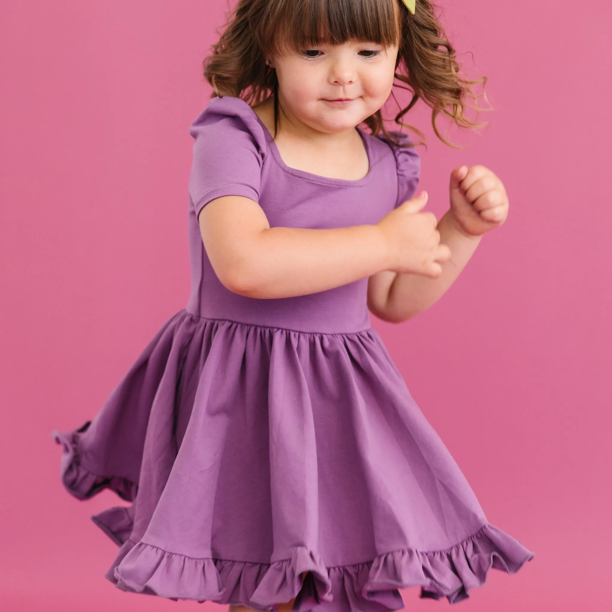 Plum Mod Twirl Dress