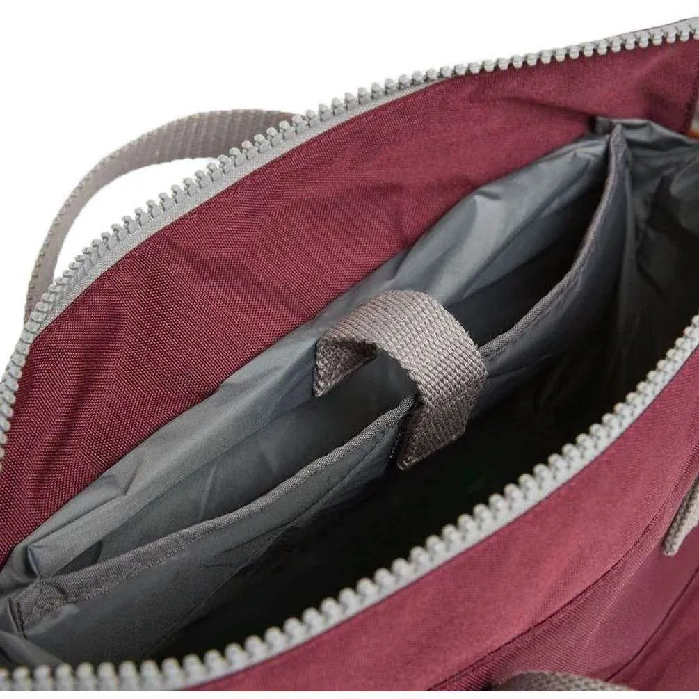Roka Bantry B Small Sustainable Canvas Backpack - Sienna Burgundy