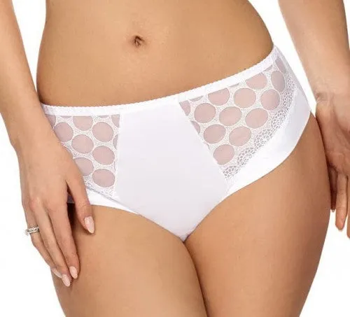 Sheer Mesh High Waist Panty Coco White