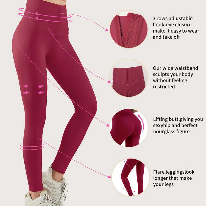 Tummy Control Corset Leggings B-185587