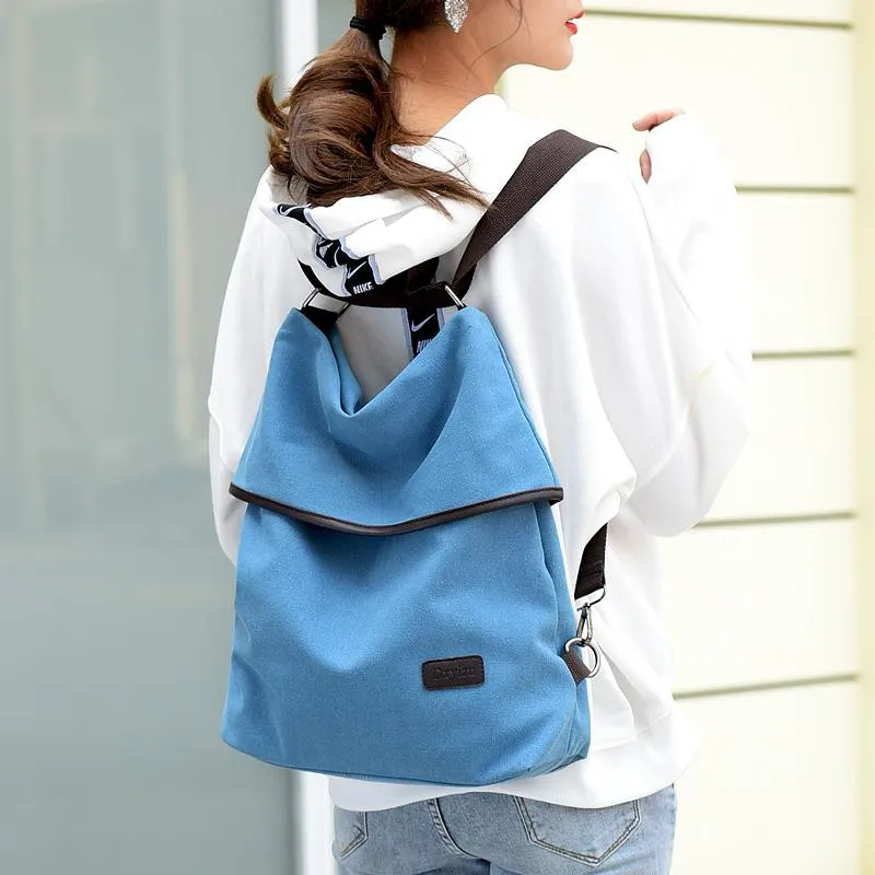 Women's Waterproof Canvas Travel Backpack