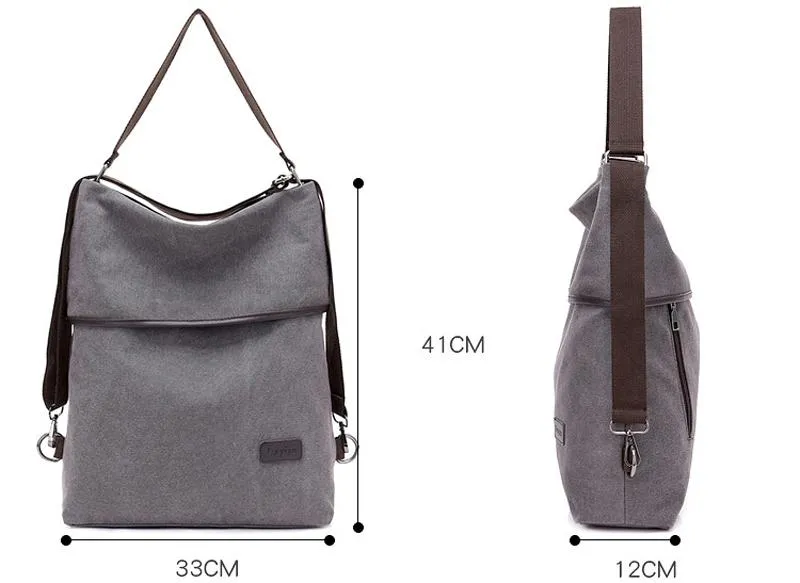 Women's Waterproof Canvas Travel Backpack